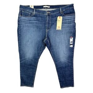Levi's 711 Skinny Ankle  Blue  Denim Women's Jeans Size 24W NWT Sculpt Hypersoft